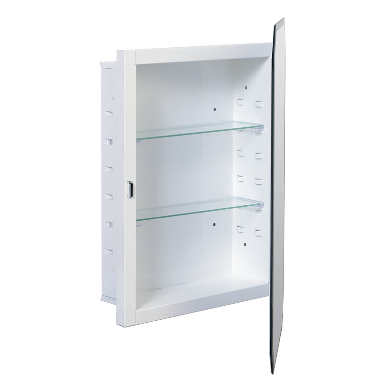 Westling Recessed Frameless Medicine with 2 Adjustable Shelves